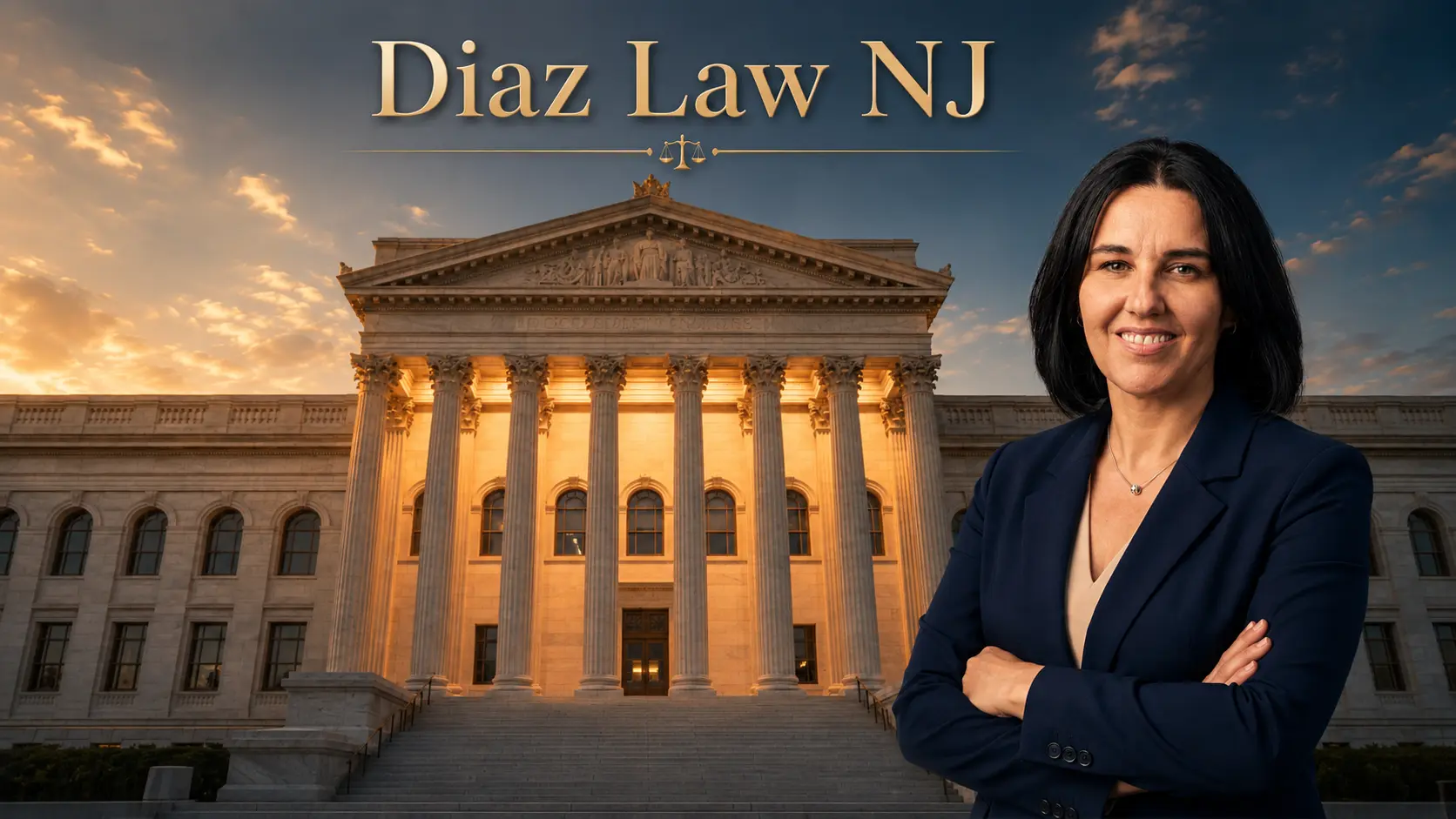 Natalia C. Diaz, Esq. with courthouse background